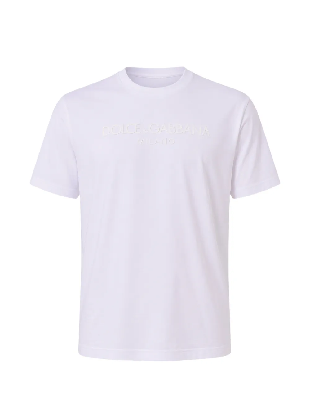 Dolce & Gabbana T-Shirt mit Logo-Print - Weiß