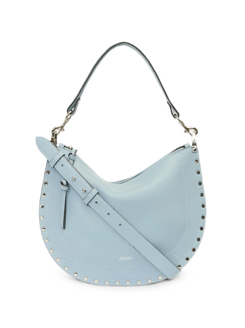 ISABEL MARANT Oskan Soft stud-embellished tote bag - Blu