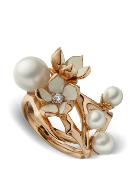 Shaun Leane anillo Cherry Blossom con diamantes y perla