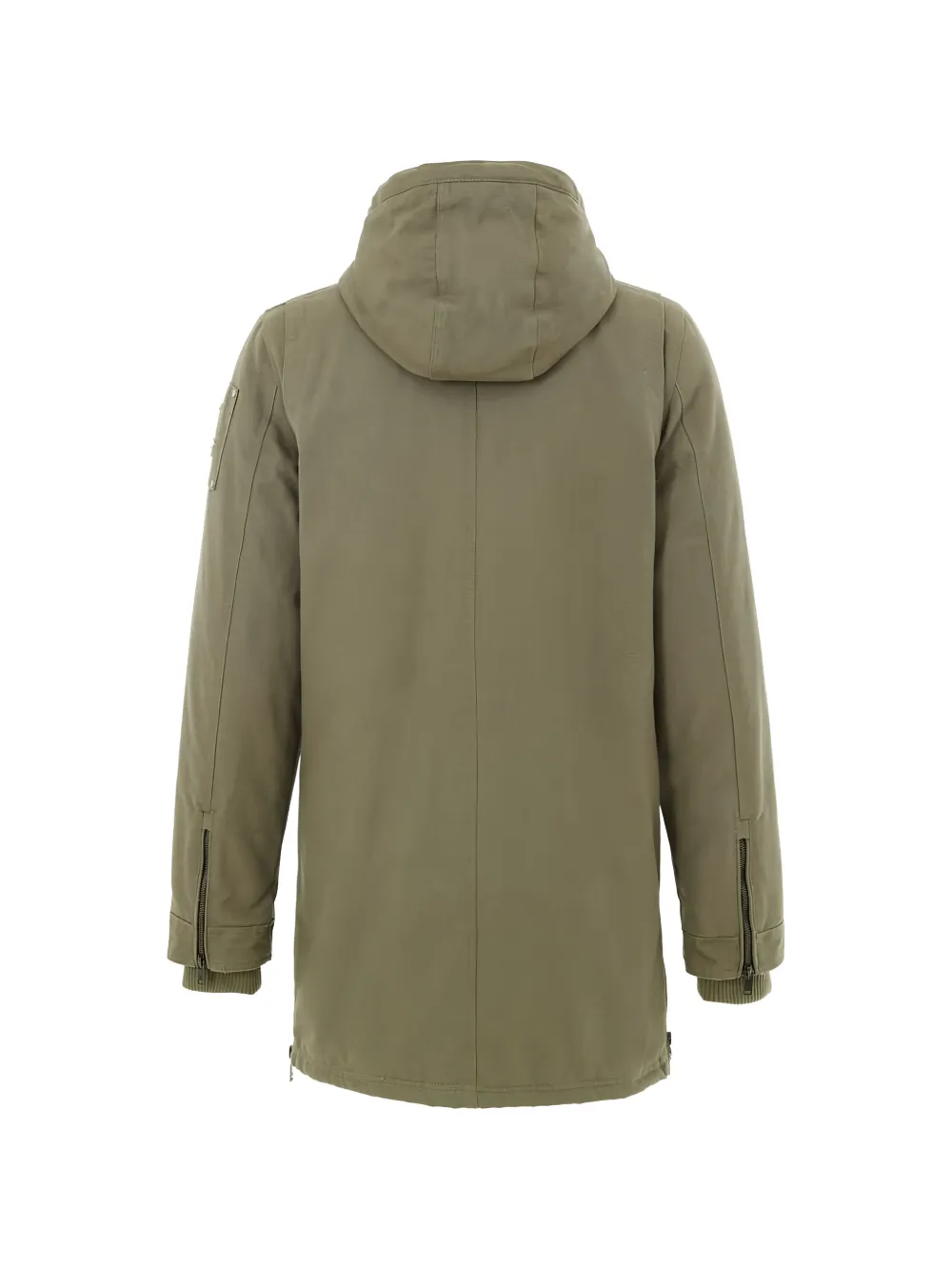Moose Knuckles Parka met trekkoord capuchon en logo-patch Groen