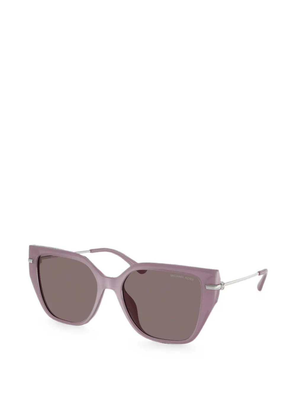 Michael Kors Zonnebril met geometrisch montuur Paars
