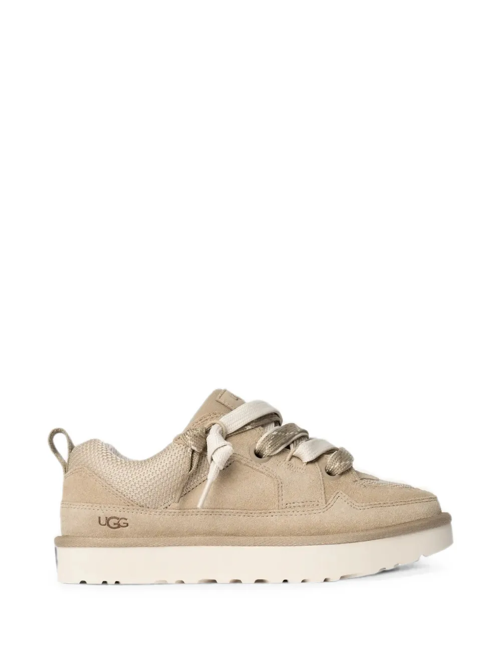 UGG logo-debossed panelled sneakers Beige
