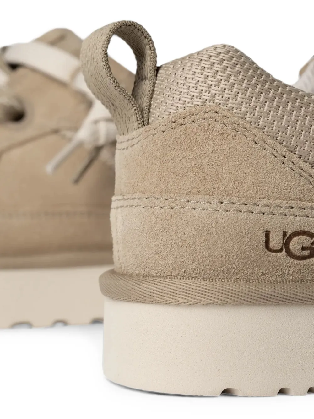 UGG logo-debossed panelled sneakers Beige
