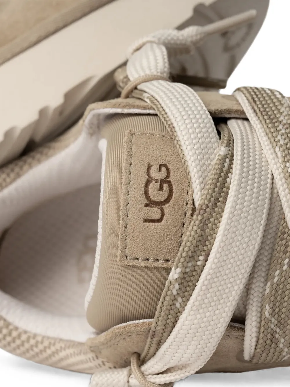UGG logo-debossed panelled sneakers Beige
