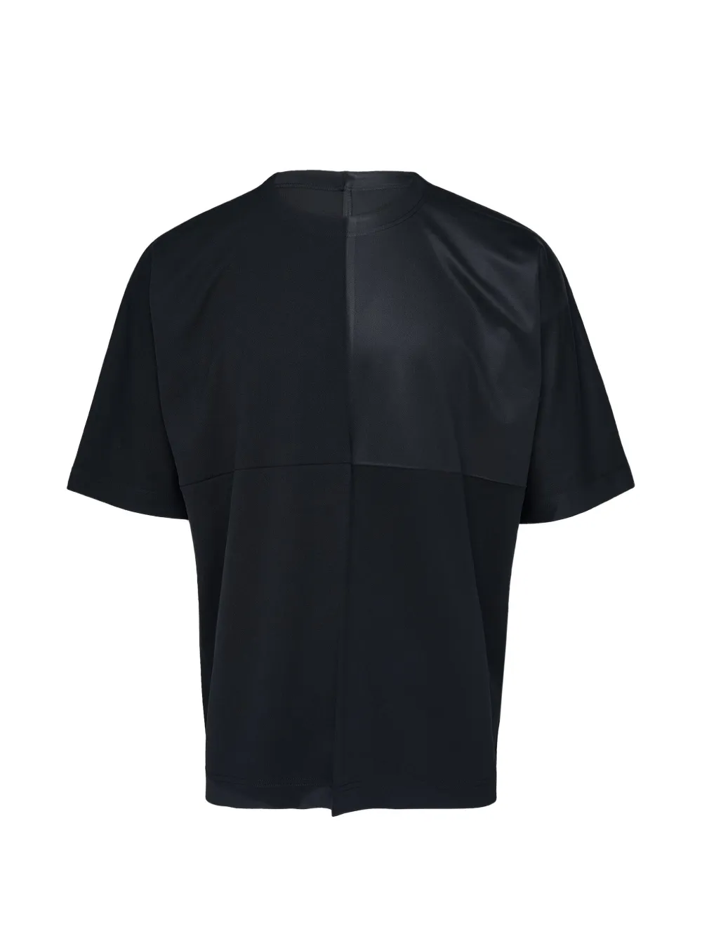 Issey Miyake Men panelled crew-neck T-shirt - Nero