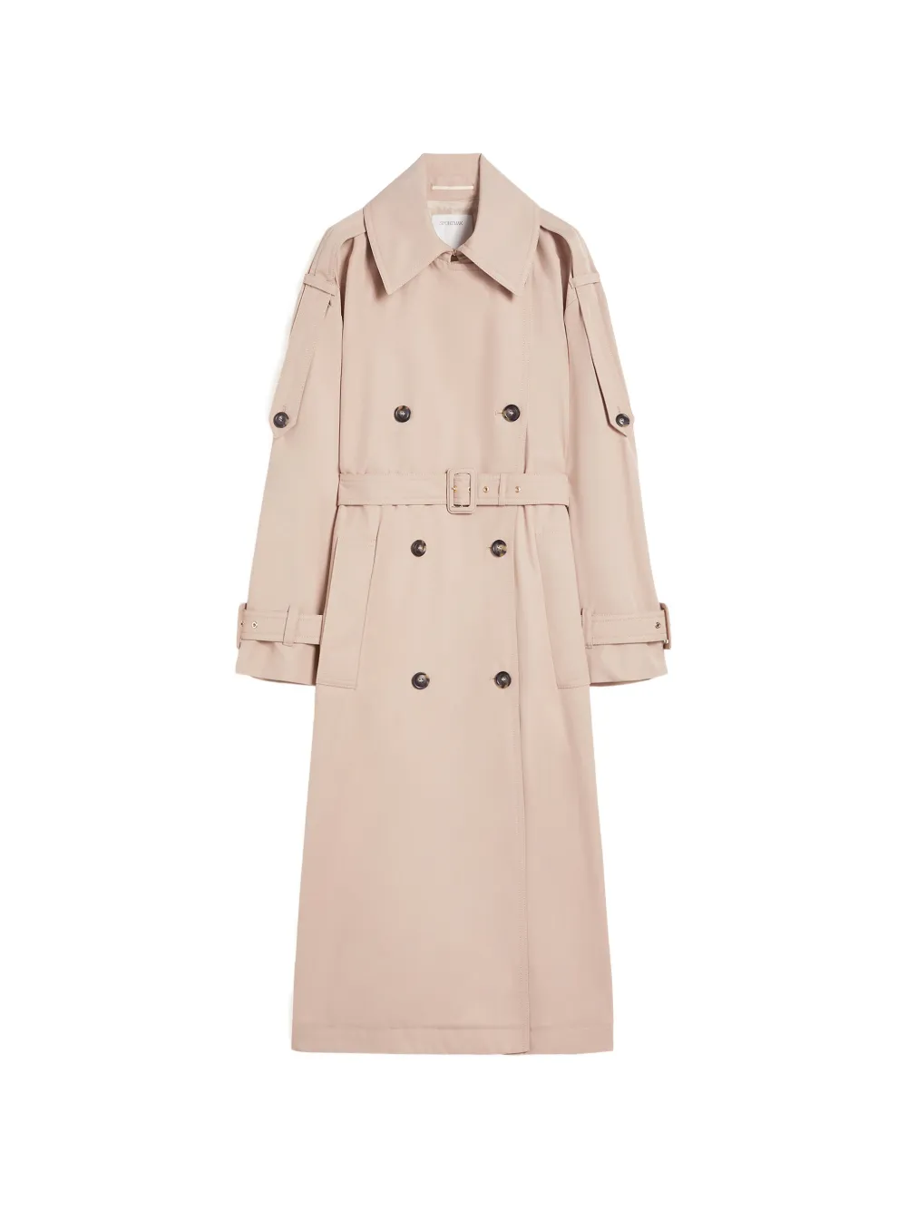 Max Mara double-breasted belted trench coat - Toni neutri