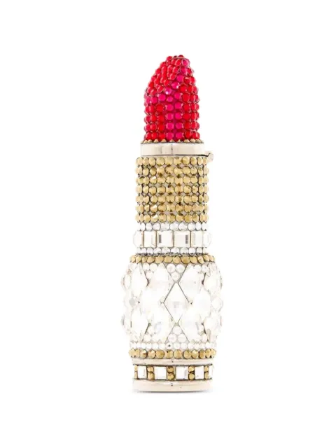 Judith Leiber crystal-embellished lipstick pillbox