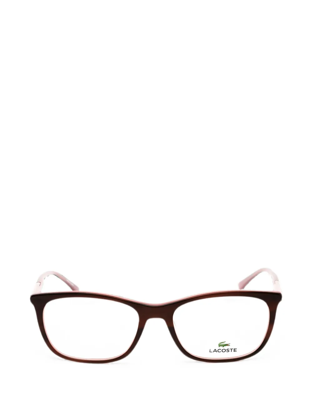 Lacoste rectangle-frame glasses - Marrone