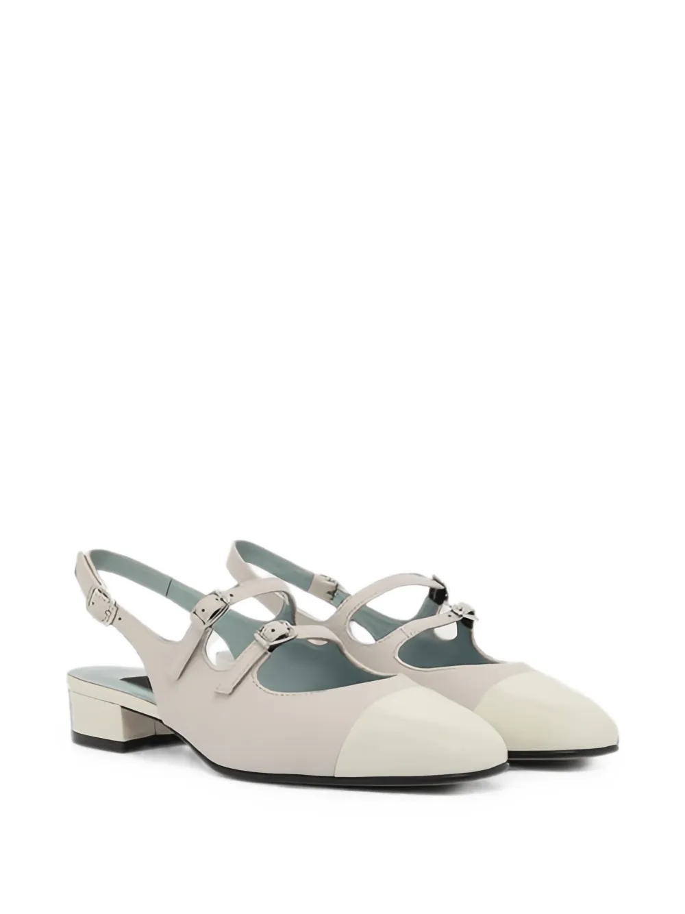 Carel Paris buckled slingback pumps Beige