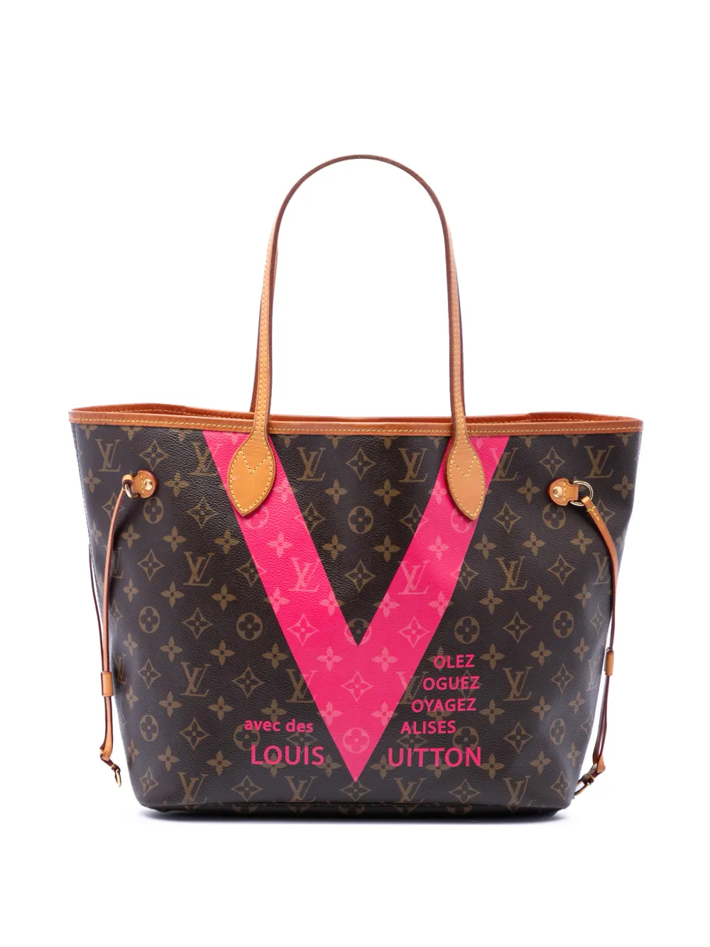 Louis Vuitton Pre-Owned 2015 Limited Edition Grenade V Neverfull MM Tote Bag mit Monogramm - Braun