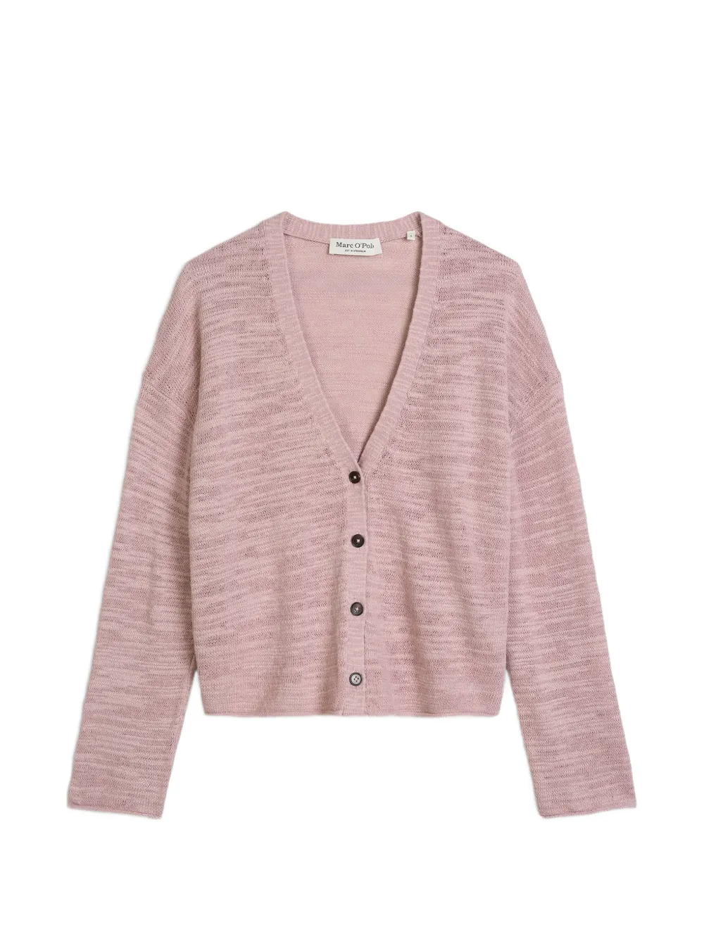 Marc O'Polo fine-knit V-neck cardigan - Rosa
