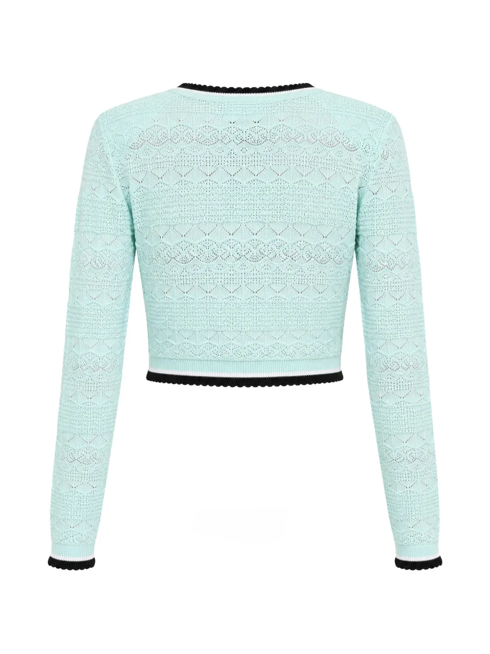 Self-Portrait Gebreide mini-rok met plooien Blauw