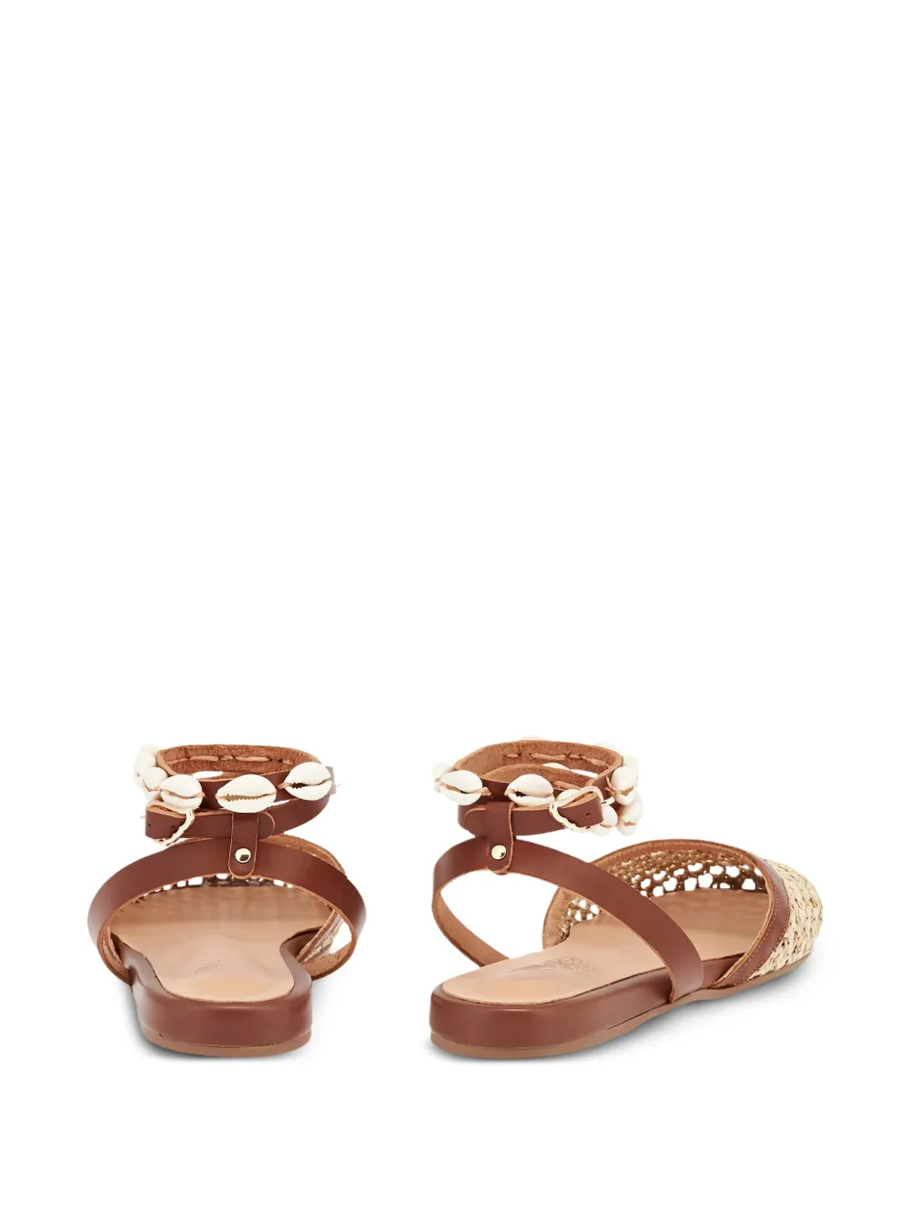 Ancient Greek Sandals Filothea geweven pumps Beige