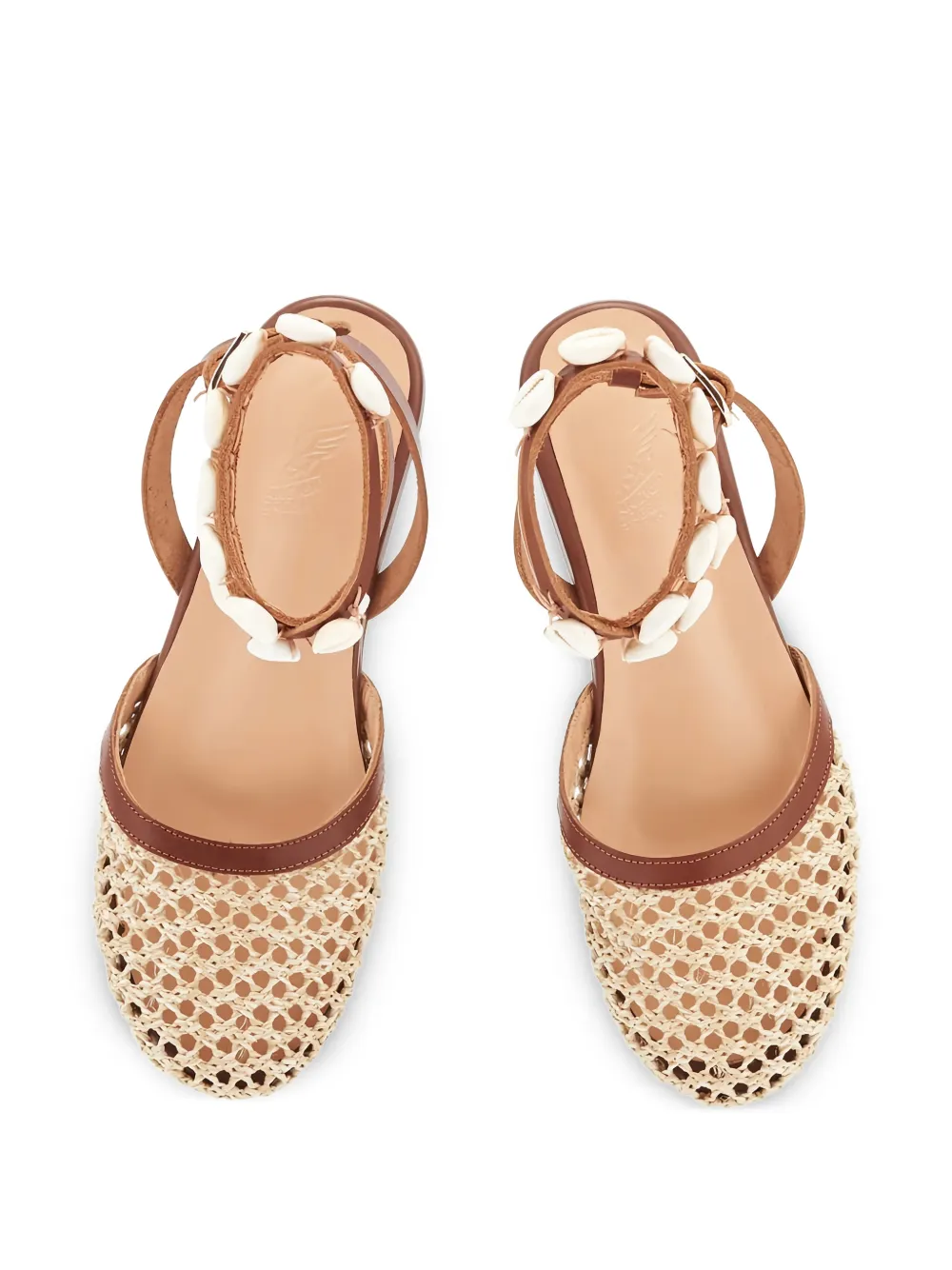 Ancient Greek Sandals Filothea geweven pumps Beige