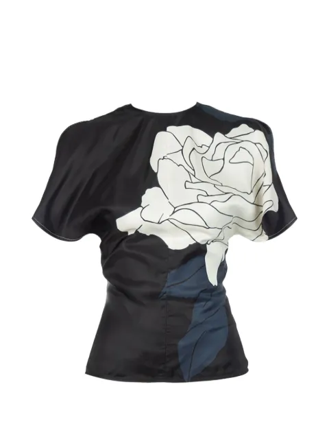 Victoria Beckham floral-print gathered top