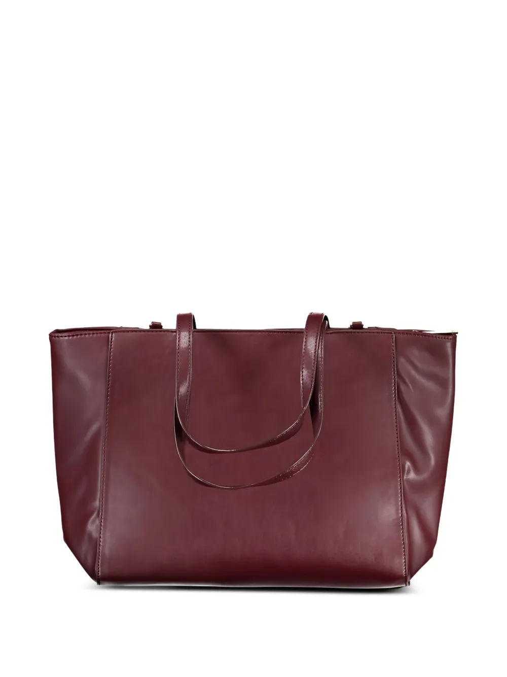 Laura Biagiotti Shopper met monogram-print en schakelketting Rood