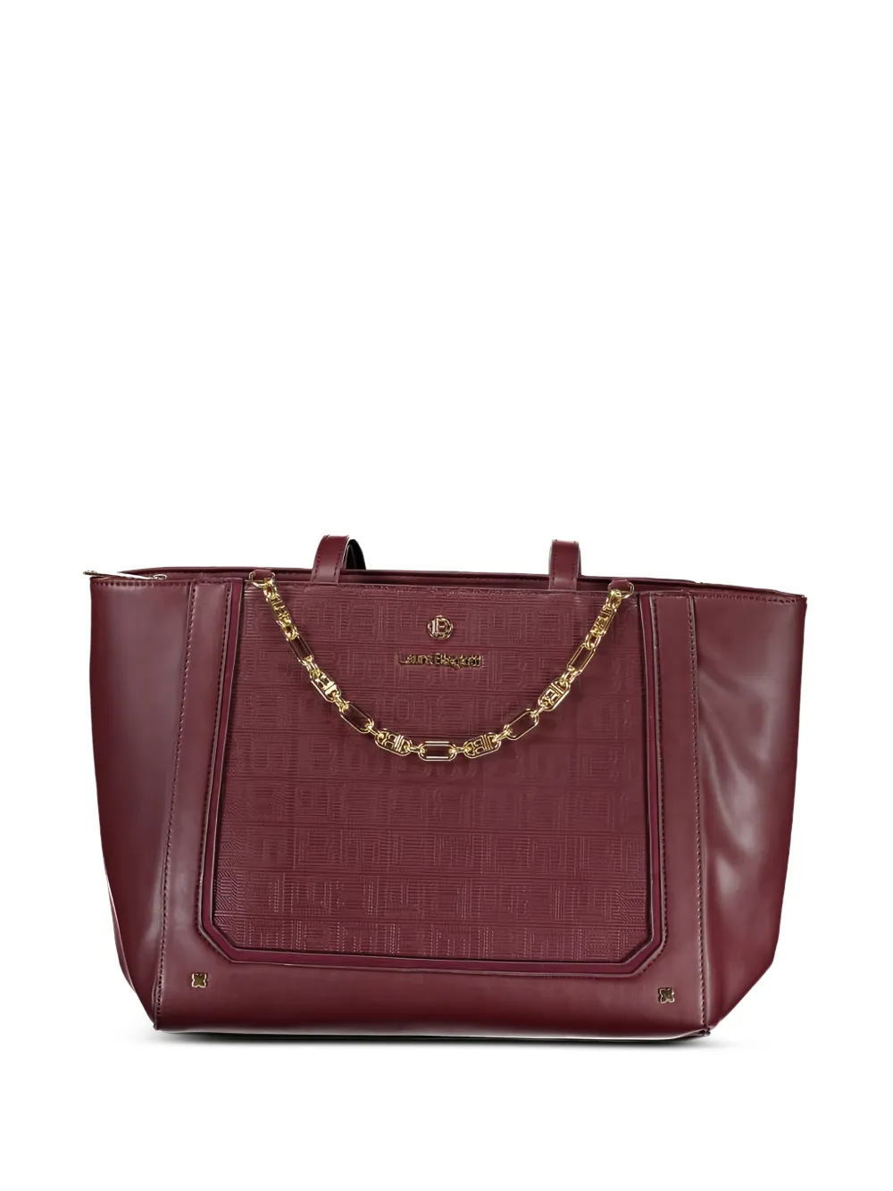 Laura Biagiotti monogram-pattern chain-link tote bag