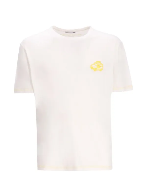 Jacob Cohën Embroidered-motif T-shirt in White