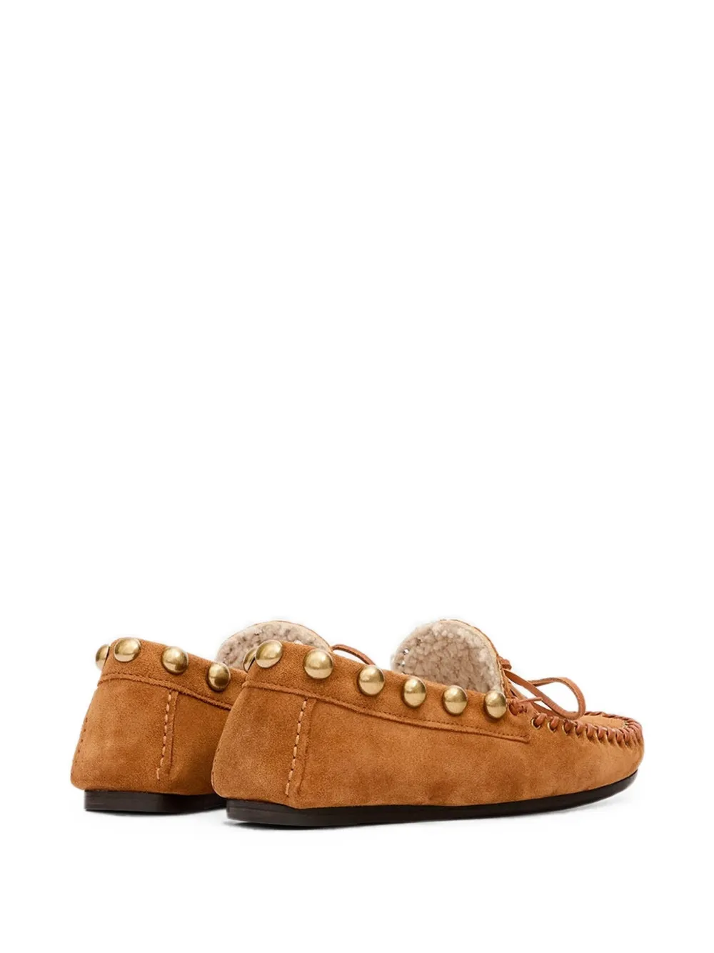 ISABEL MARANT Fitza stud-embellished loafers Bruin