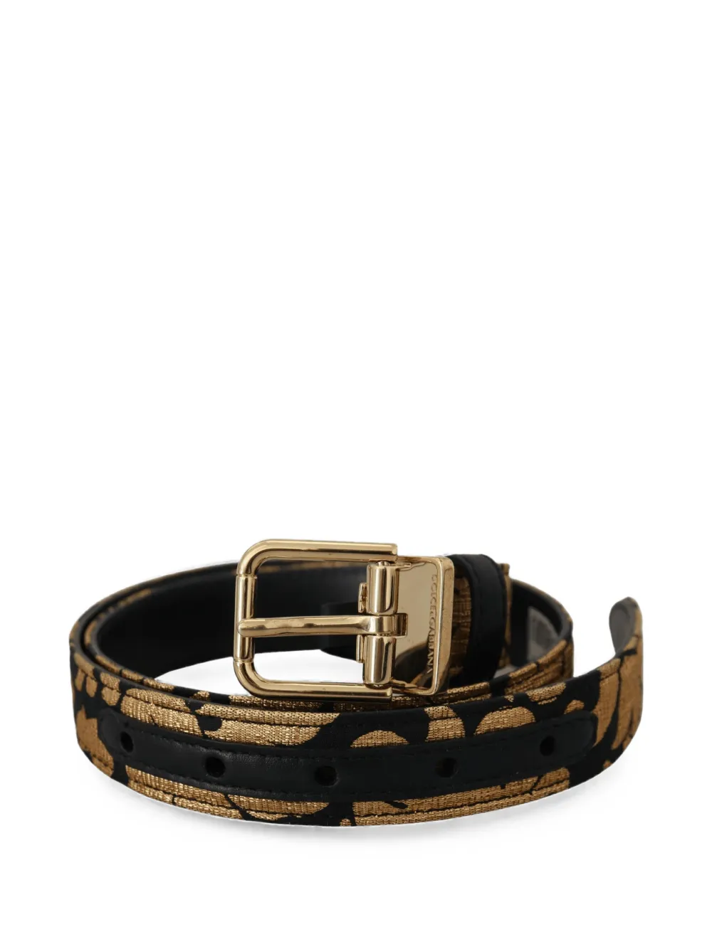 Dolce & Gabbana Cintura con effetto jacquard - Oro