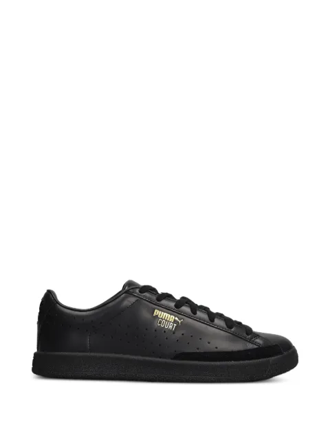 PUMA Court perforated logo-print sneakers