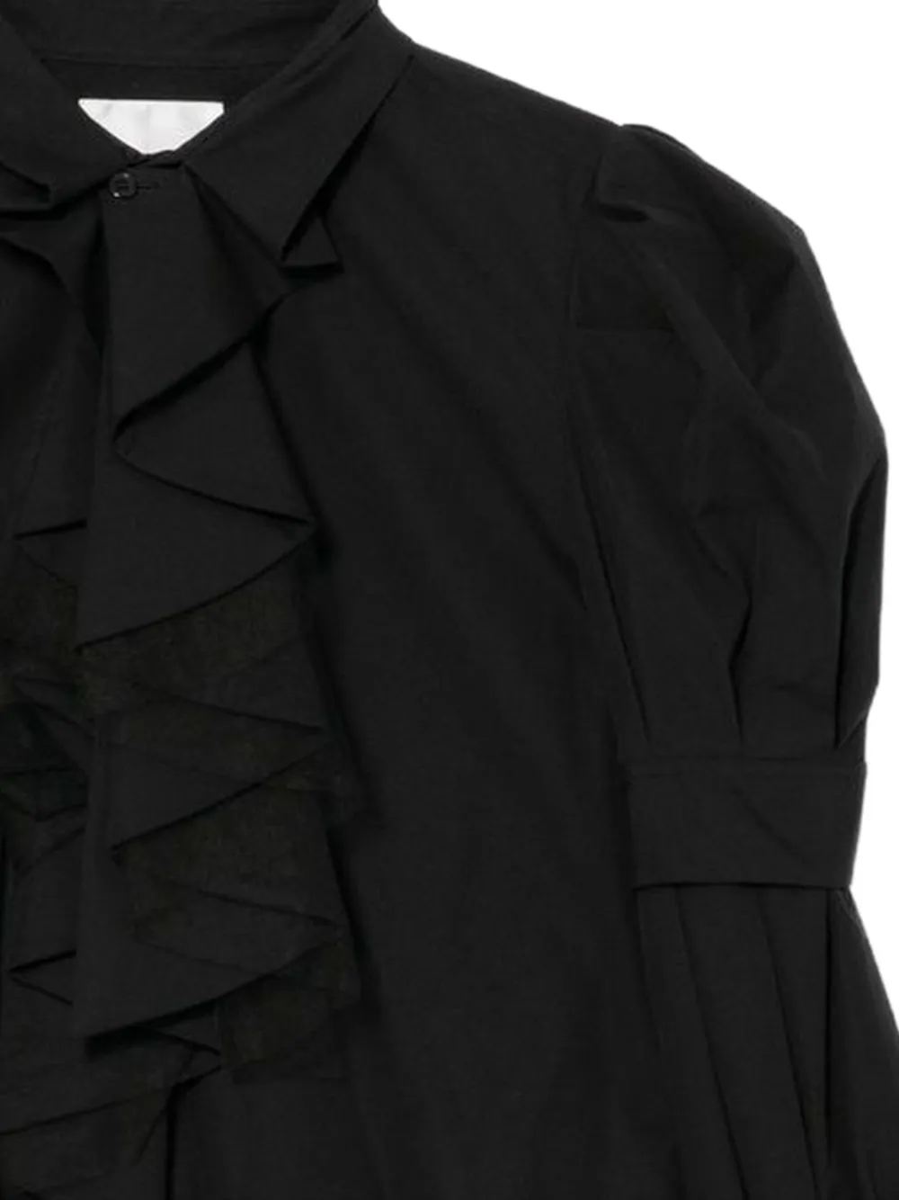 Comme Des Garçons Noir blouse met ruches Zwart