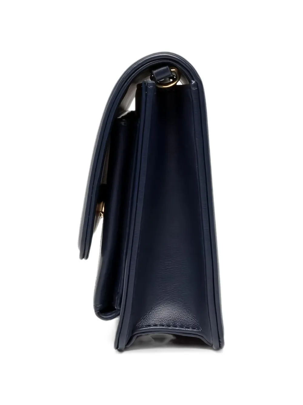 Love Moschino Clutch met logoplakkaat en kettingband Blauw