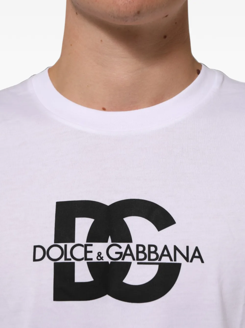 Dolce & Gabbana Katoenen T-shirt met logoprint Wit