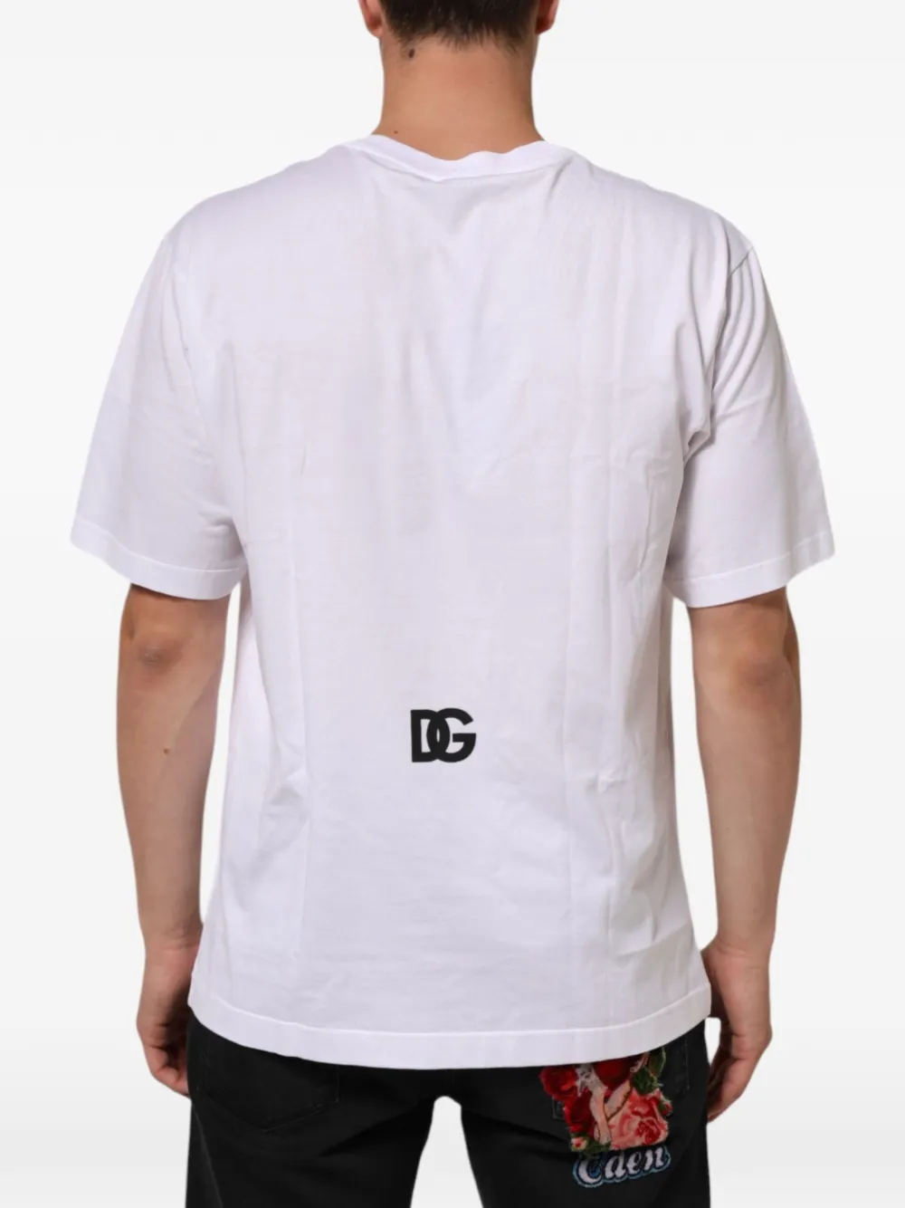Dolce & Gabbana Katoenen T-shirt met logoprint Wit