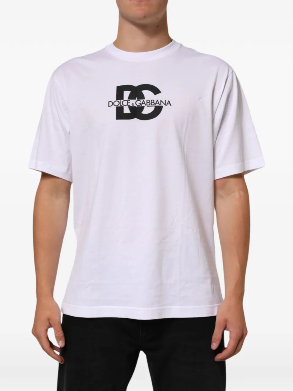 Dolce & Gabbana logo-print cotton T-shirt · 48