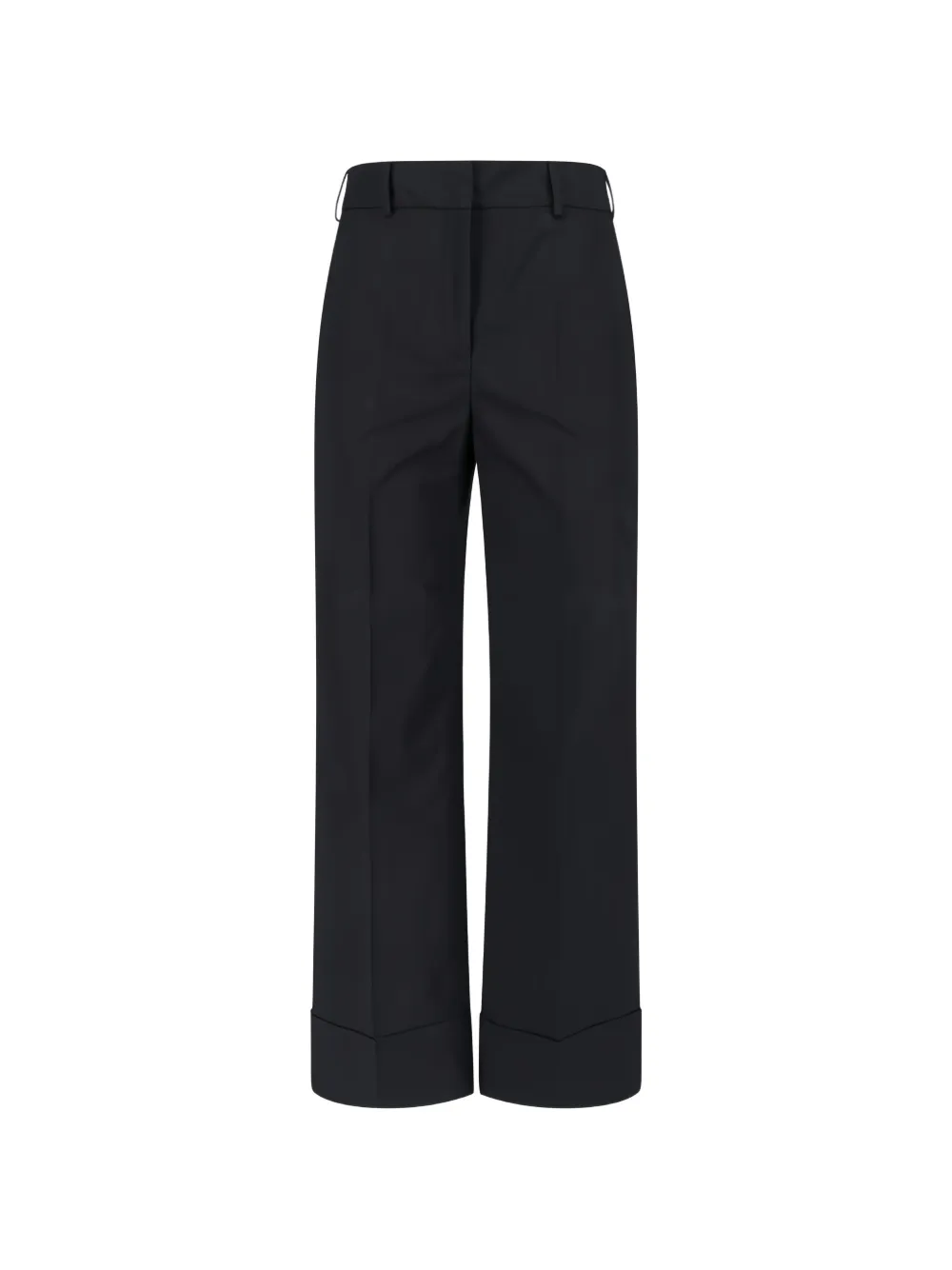 slowear turn-up cuff trousers - Nero