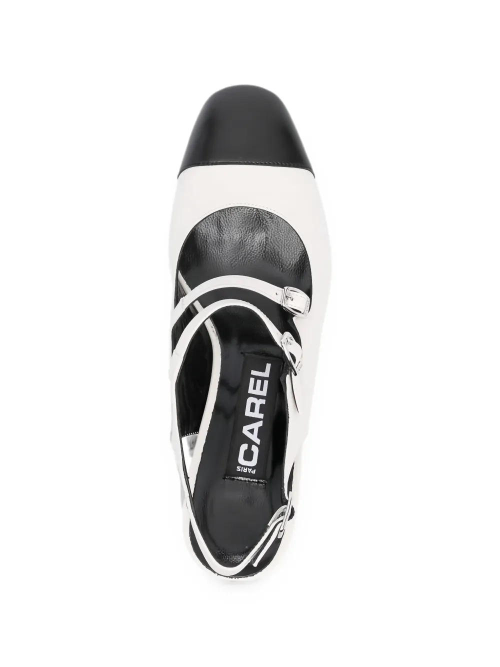 Carel Paris Papaya buckled slingback pumps Wit