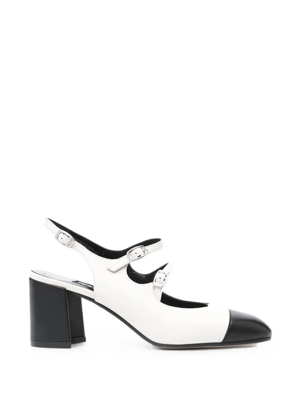 Carel Paris Papaya buckled slingback pumps Wit