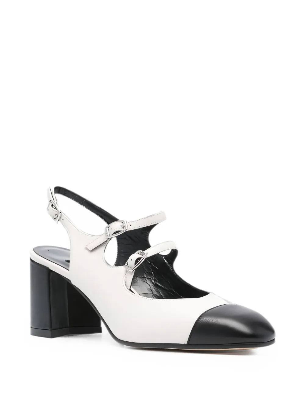 Carel Paris Papaya buckled slingback pumps Wit