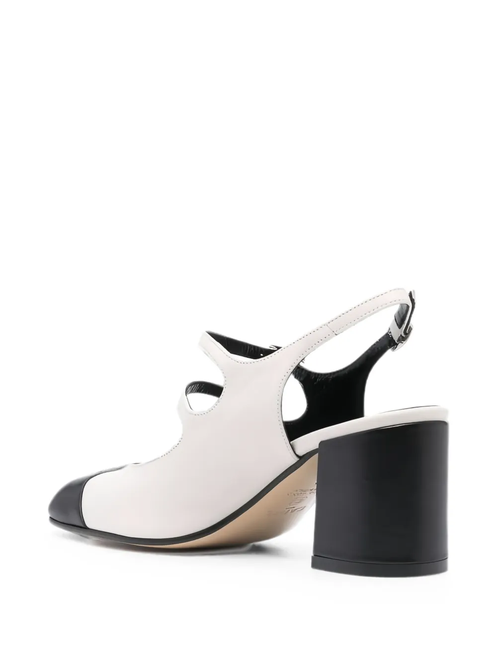 Carel Paris Papaya buckled slingback pumps Wit