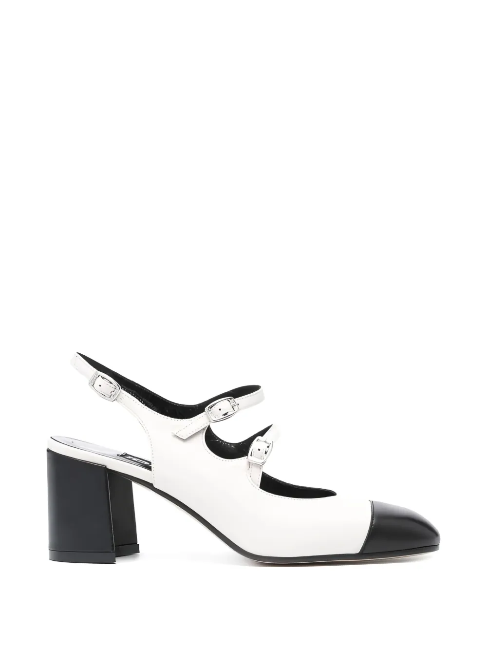 Carel Paris Papaya buckled slingback pumps - Bianco