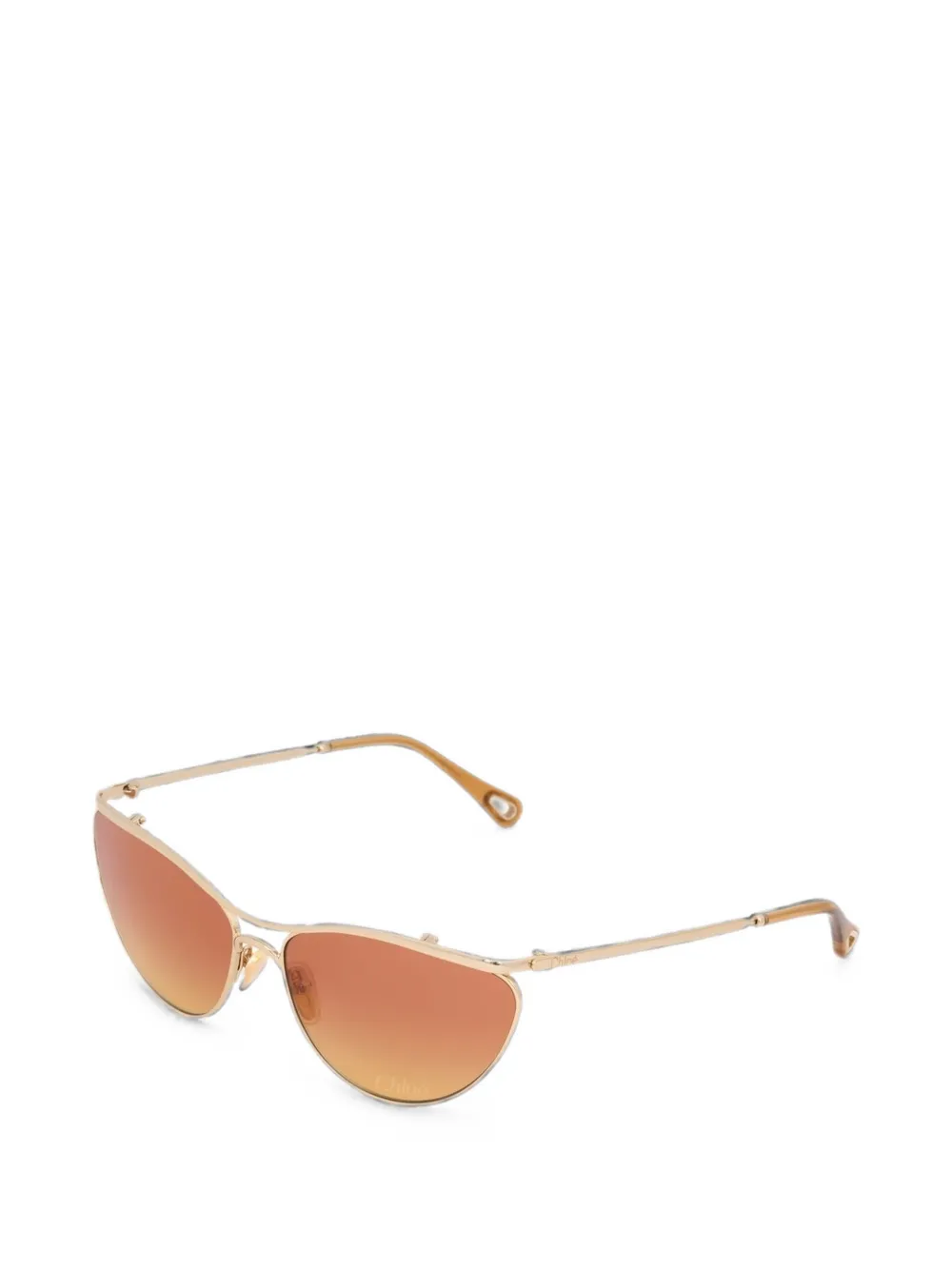 Chloé Eyewear Uma zonnebril met cat-eye montuur Goud
