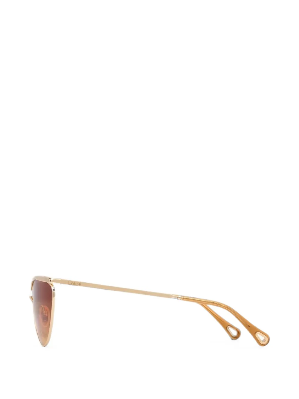 Chloé Eyewear Uma zonnebril met cat-eye montuur Goud