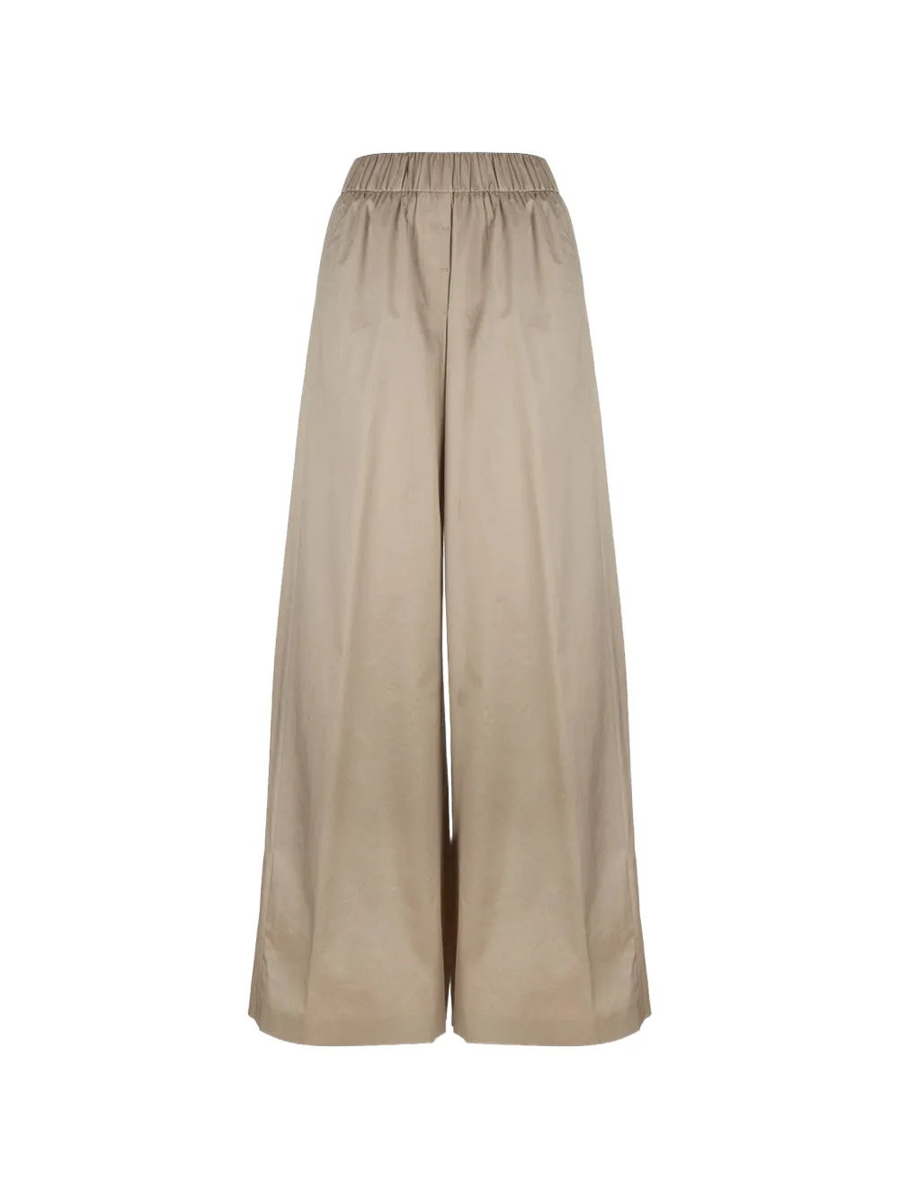 Peserico elasticated-waist wide-leg trousers - Toni neutri
