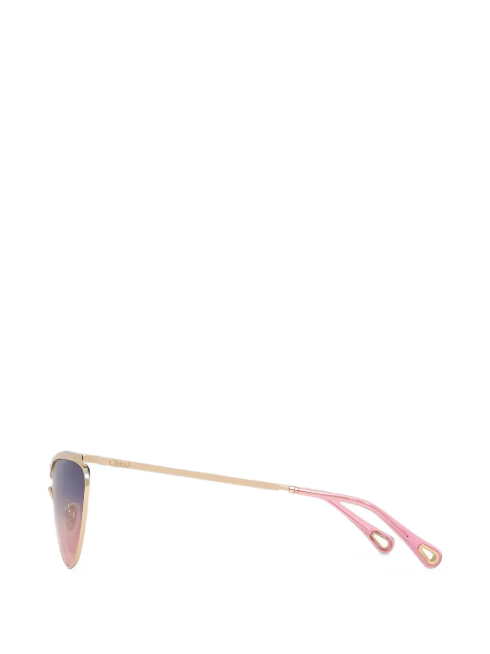 Chloé Eyewear Uma zonnebril met cat-eye montuur en kleurverloop Goud