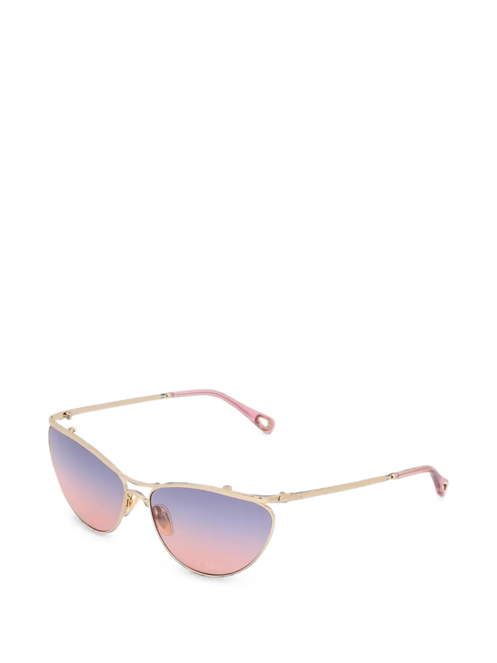 Chloé Eyewear Uma zonnebril met cat-eye montuur en kleurverloop Goud