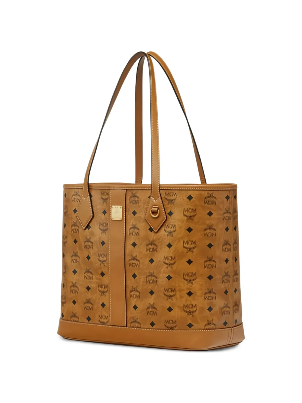 MCM Visetos Liz shopper met monogram Beige