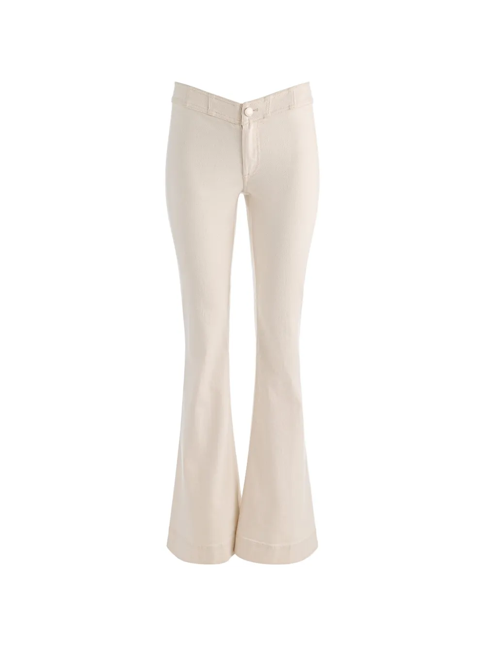 alice + olivia Chelsea V-waist jeans - Toni neutri