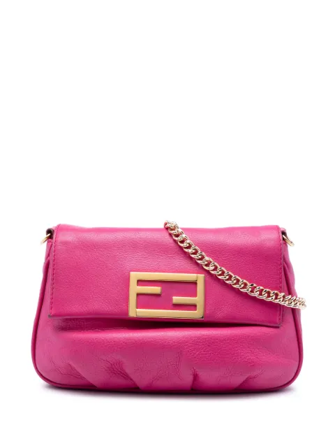 Fendi Pre-Owned شنطة كروس 'فينديستا بوشيت' جلد 2010-2026