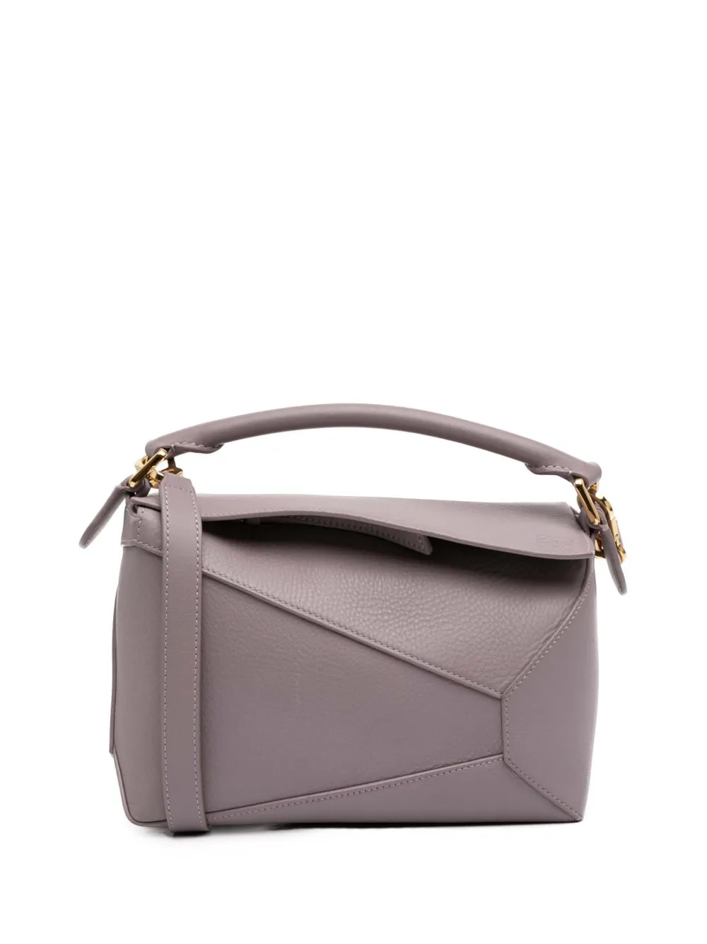 Loewe Pre-Owned 2023 Small Calfskin Puzzle Edge satchel - Purple