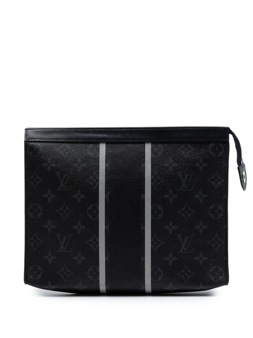 Louis Vuitton Pre-Owned 2017 Fujiwara Monogram Eclipse Flash Pochette Voyage MM Clutch - Schwarz