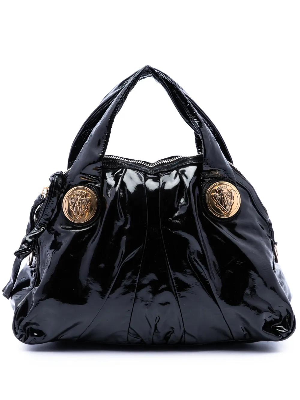 Gucci Pre-Owned Borsa a tracolla Hysteria lucida grande 2016-2026 - Nero
