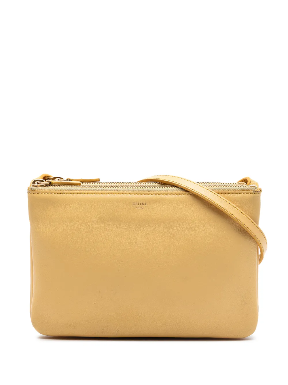 Celine Pre-Owned Borsa a tracolla Trio piccola in pelle di agnello 2013 - Giallo
