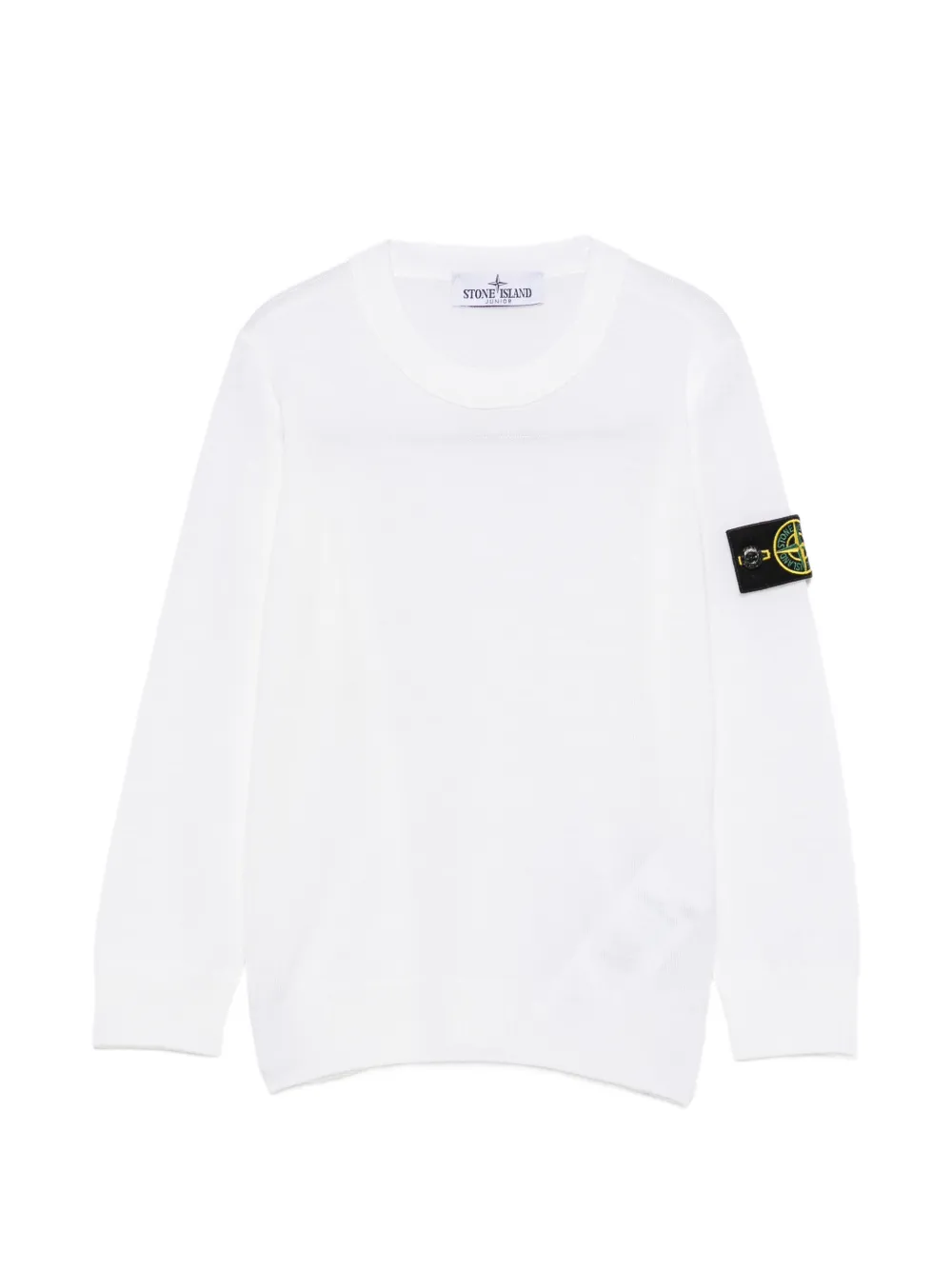 Stone Island Junior Compass-badge sweater - Bianco