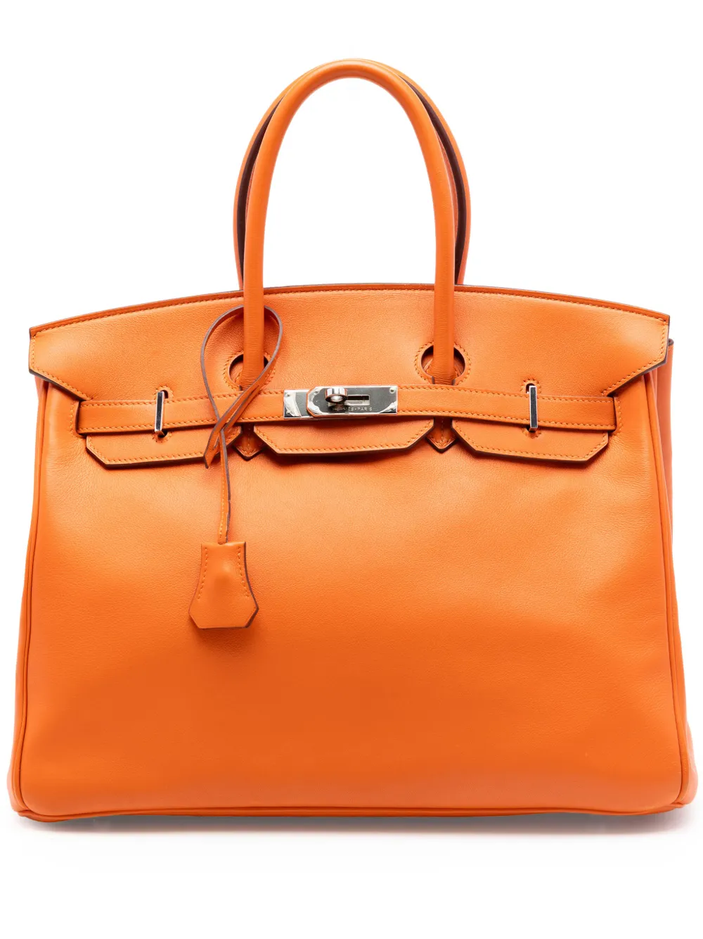 Hermès Pre-Owned Borsa a mano Birkin Retourne 35 in pelle Swift 2010 - Arancione
